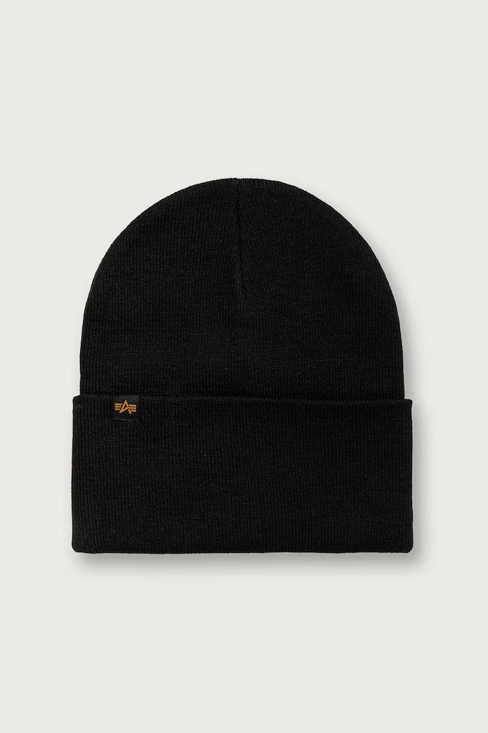 Gorro Alpha Industries de punto con logo de goma