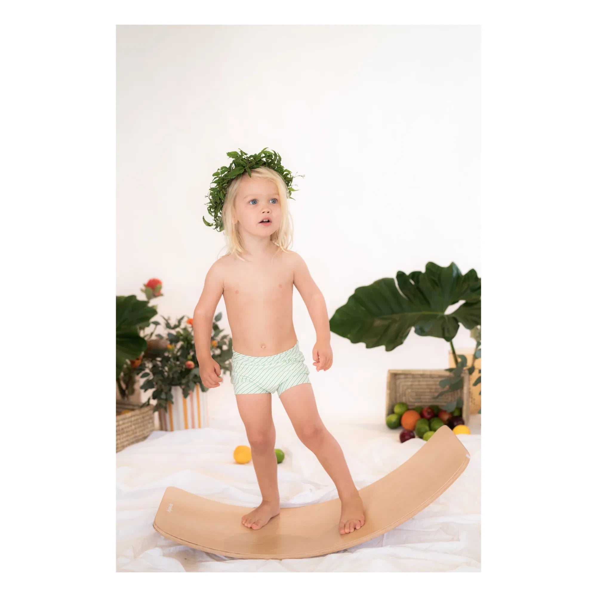 Ina Swim - Bañador a rayas Lumi | Verde
