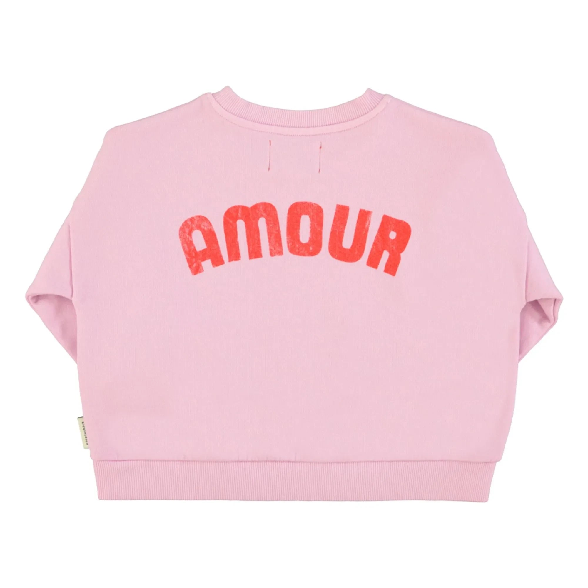 Piupiuchick - Sudadera Love de Algodón Orgánico | Rosa