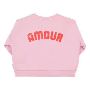 Piupiuchick - Sudadera Love de Algodón Orgánico | Rosa