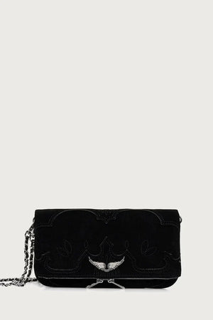 Bolso bandolera de ante para mujer