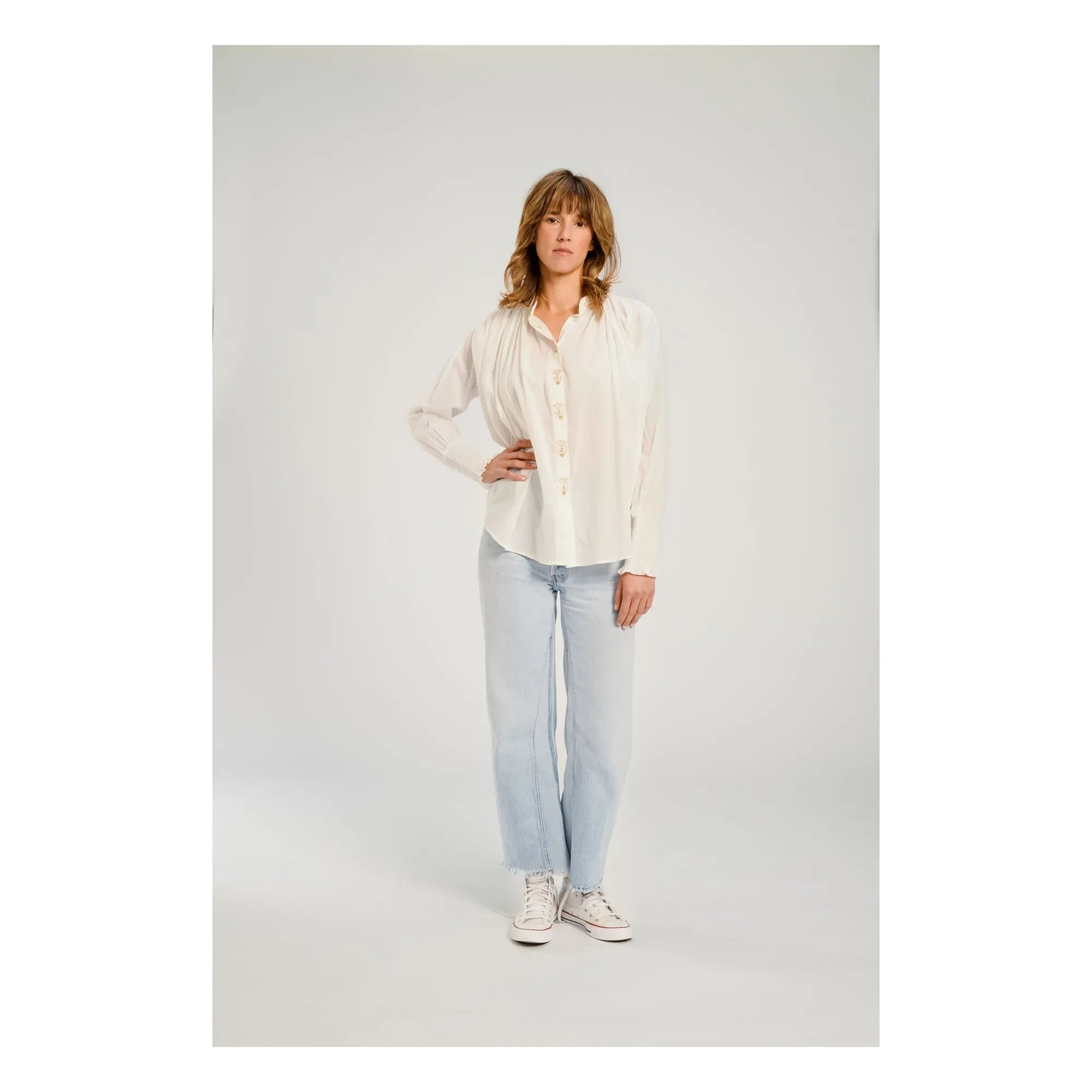 Virginie de Vinster - Camisa Santiago | Blanco