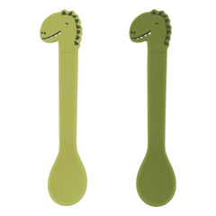 Trixie - Señor Dino Cucharas de silicona - Set de 2 | Verde
