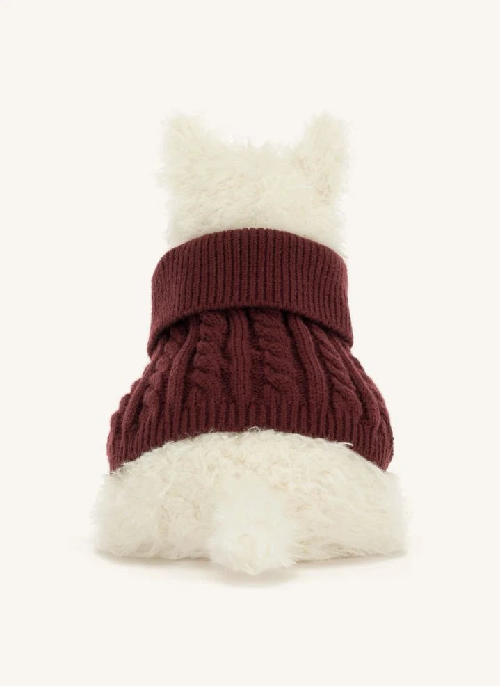 Jellycat - Munro Scottie Perro "Suéter de Invierno" de Peluche