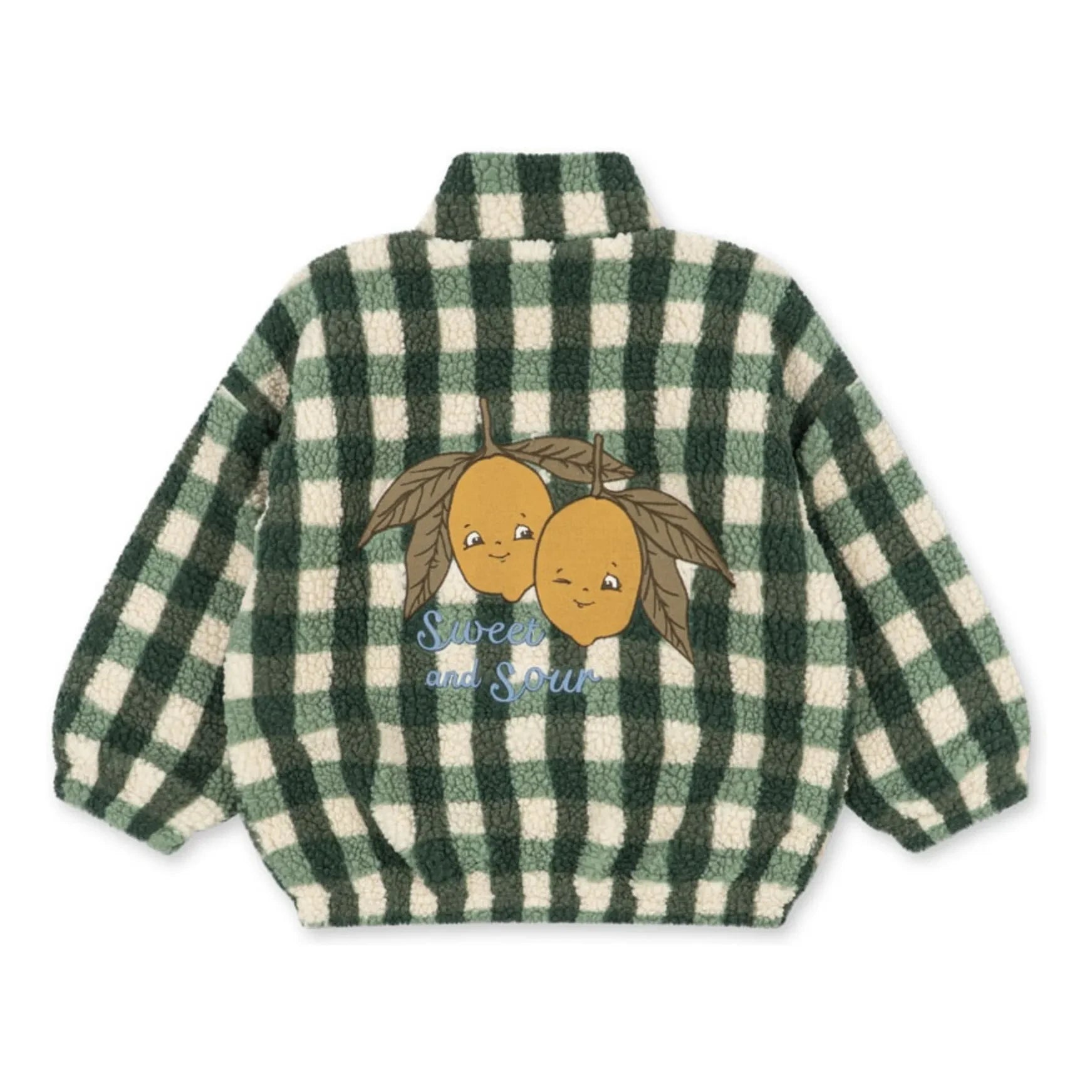 Konges Sløjd - Chaqueta Jody Carreaux de sherpa con fibra reciclada | Verde