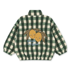 Konges Sløjd - Chaqueta Jody Carreaux de sherpa con fibra reciclada | Verde