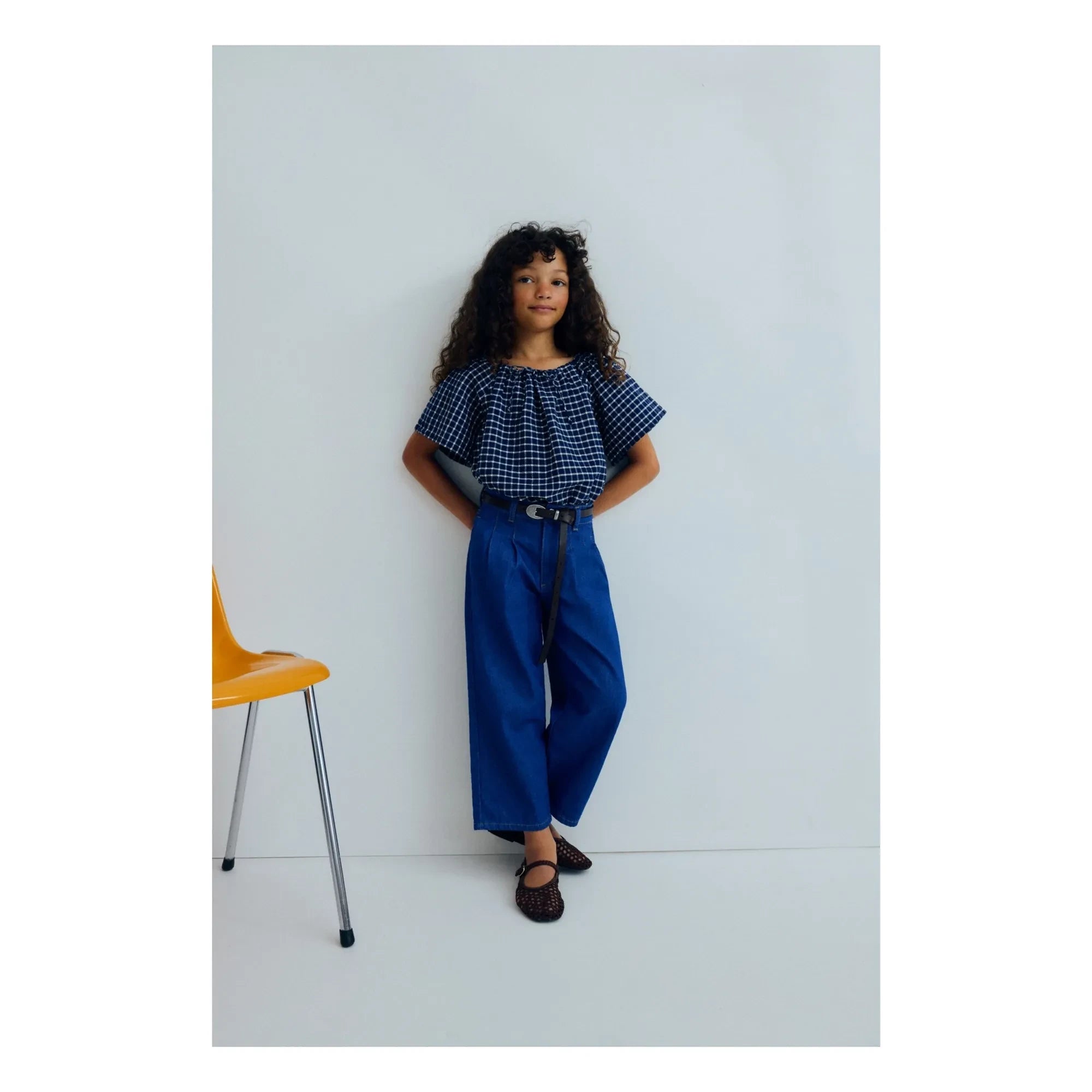 the new society - Blusa Jasmine Kareli | Azul Oscuro