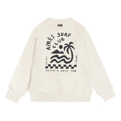 Tumble N'Dry - Sudadera oversize de algodón orgánico Seashore | Blanco jaspeado