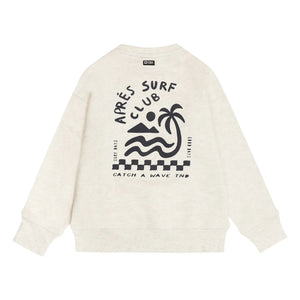 Tumble N'Dry - Sudadera oversize de algodón orgánico Seashore | Blanco jaspeado
