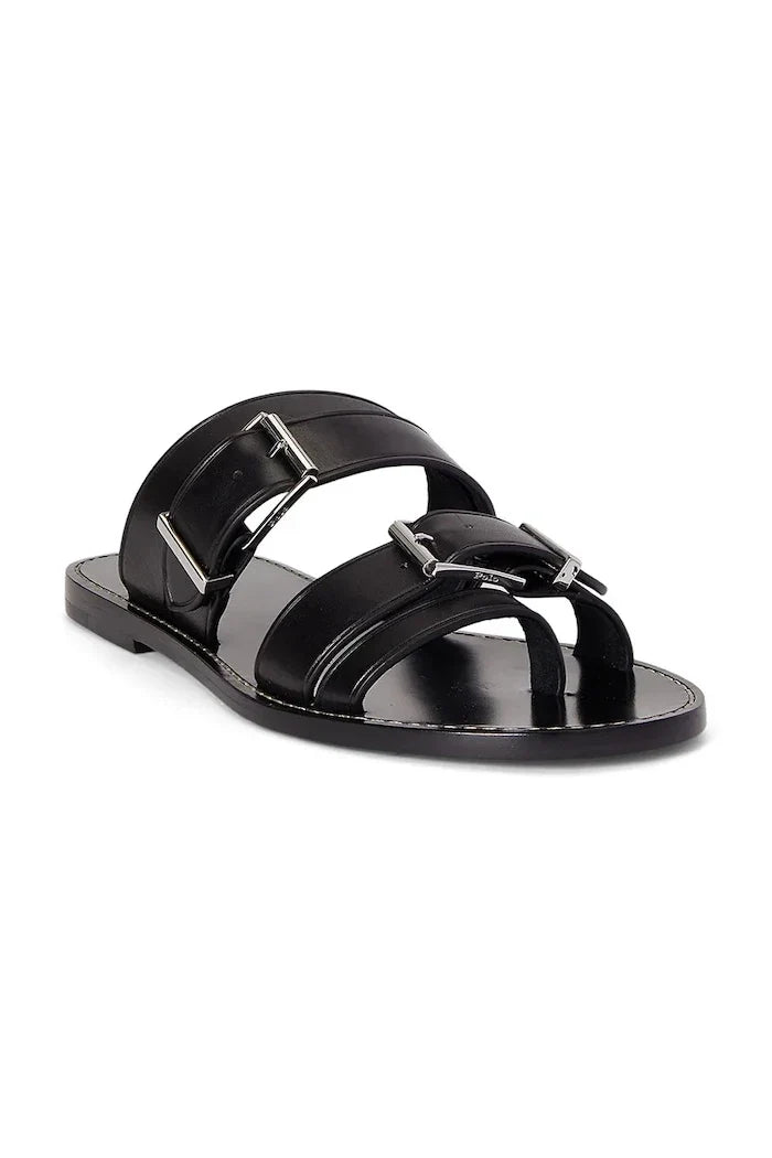 Polo Ralph Lauren Bkle Slide Sandalias de Cuero
