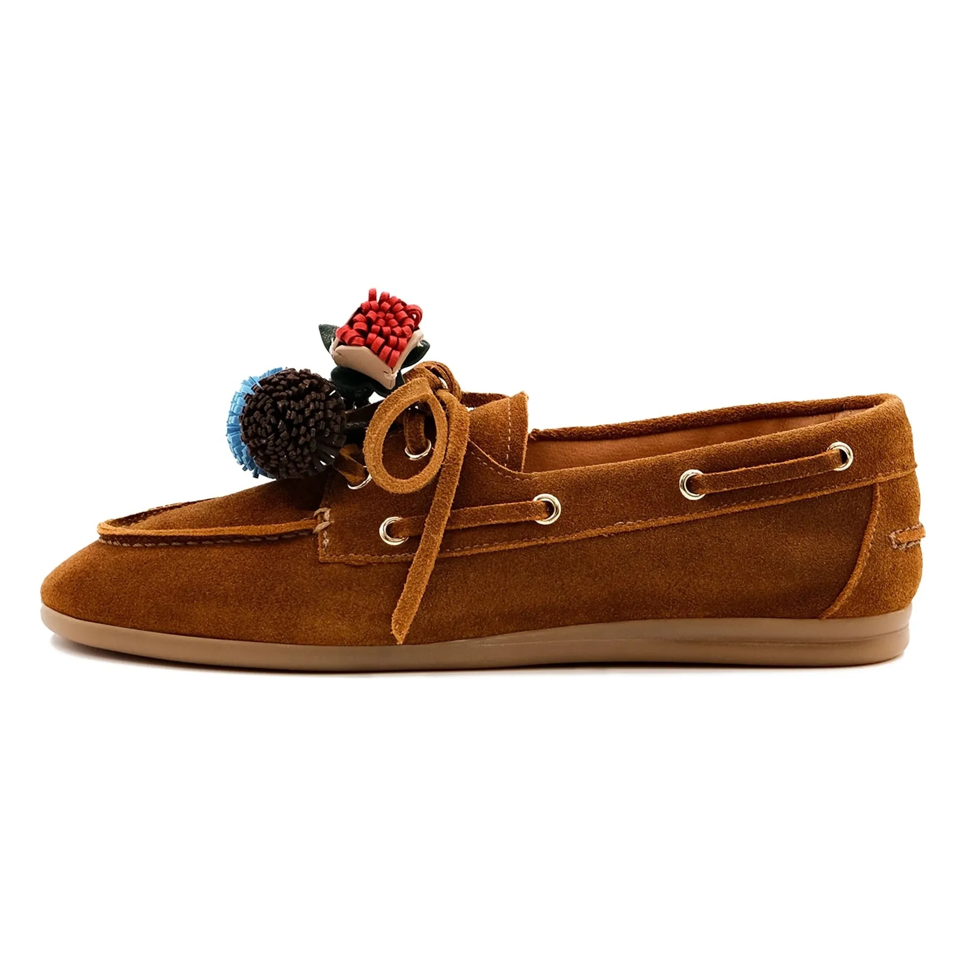 Zapatos Mocasín de Gamuza Toral - Nahua | Marrón