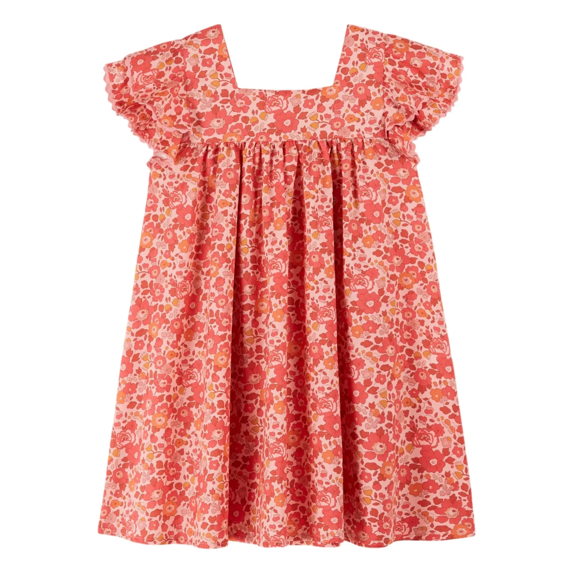 Emile et Ida - Vestido Liberty | Coral