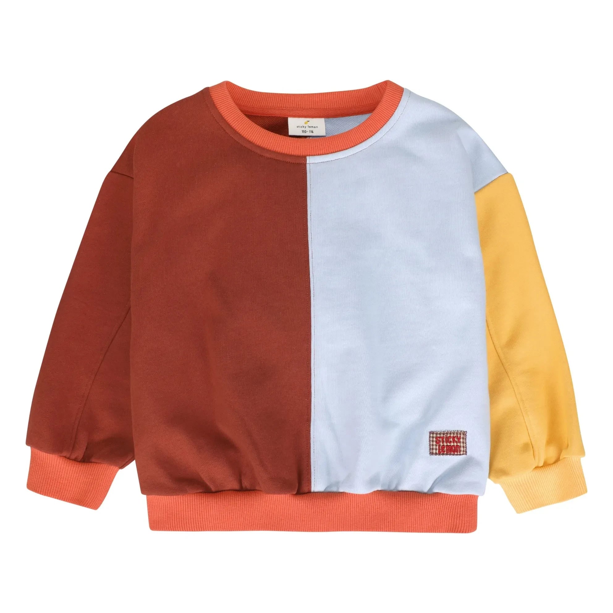 Sticky Lemon - Sudadera Sticky Lemon con detalles de costuras | Naranja Rouille