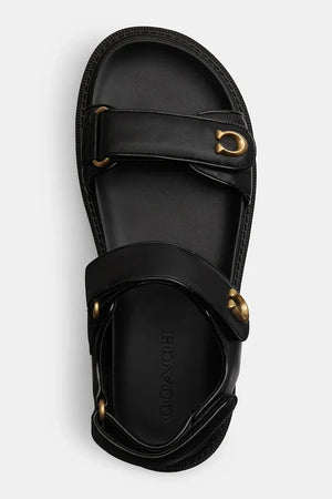 Coach Sandalias de cuero para mujer Brynn Leather Sandal