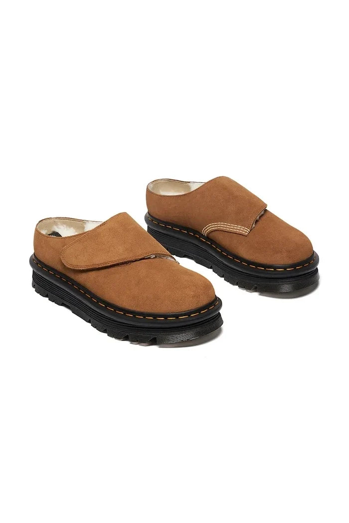 Zuecos de piel con forro cálido Dr. Martens ZebZag AnyWair