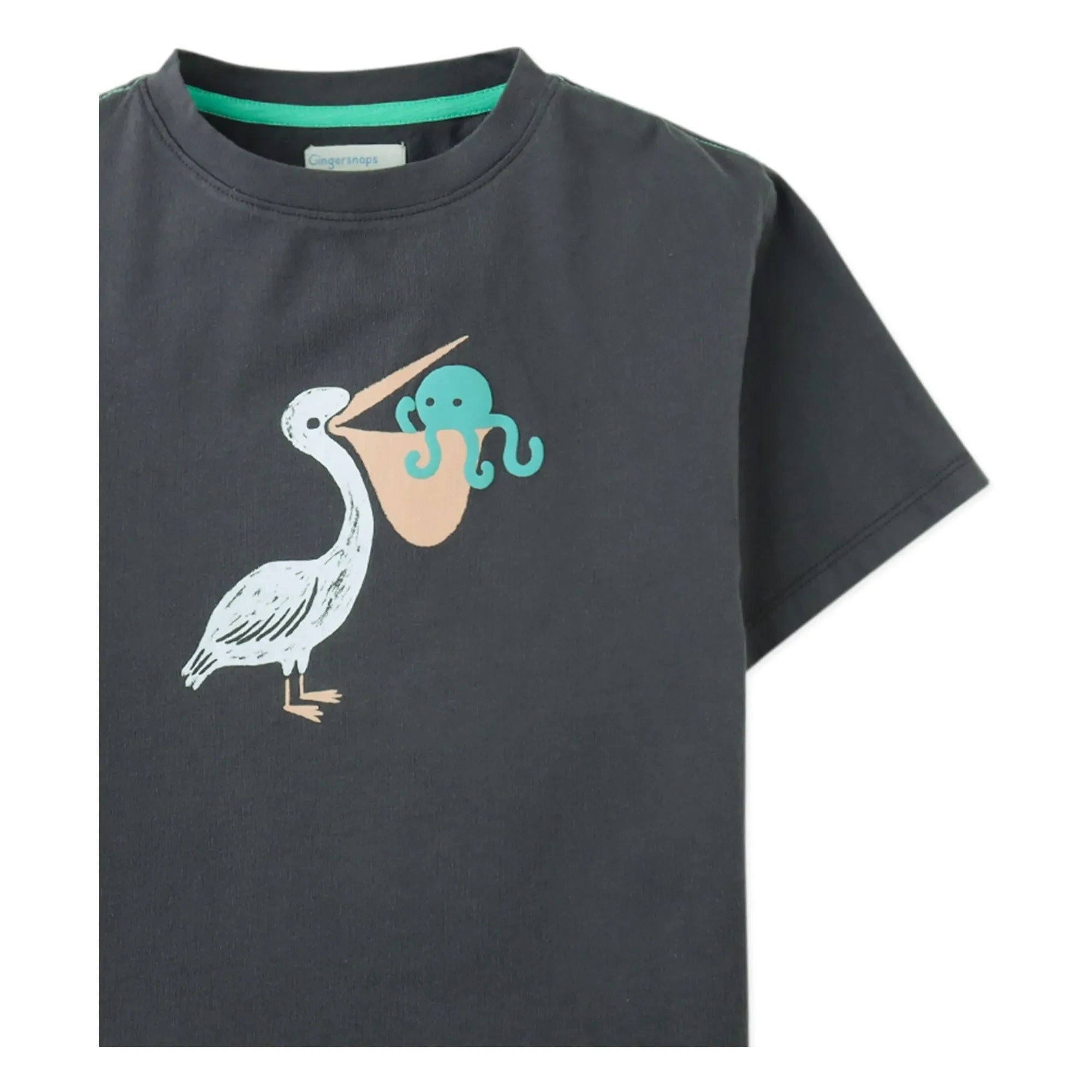 Gingersnaps - Camiseta Eld Pelican | Gris carbón