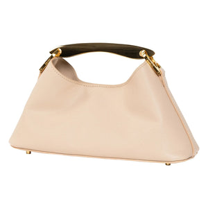 Elleme - Mini Boomerang Bag Cuero Caviar | Nude
