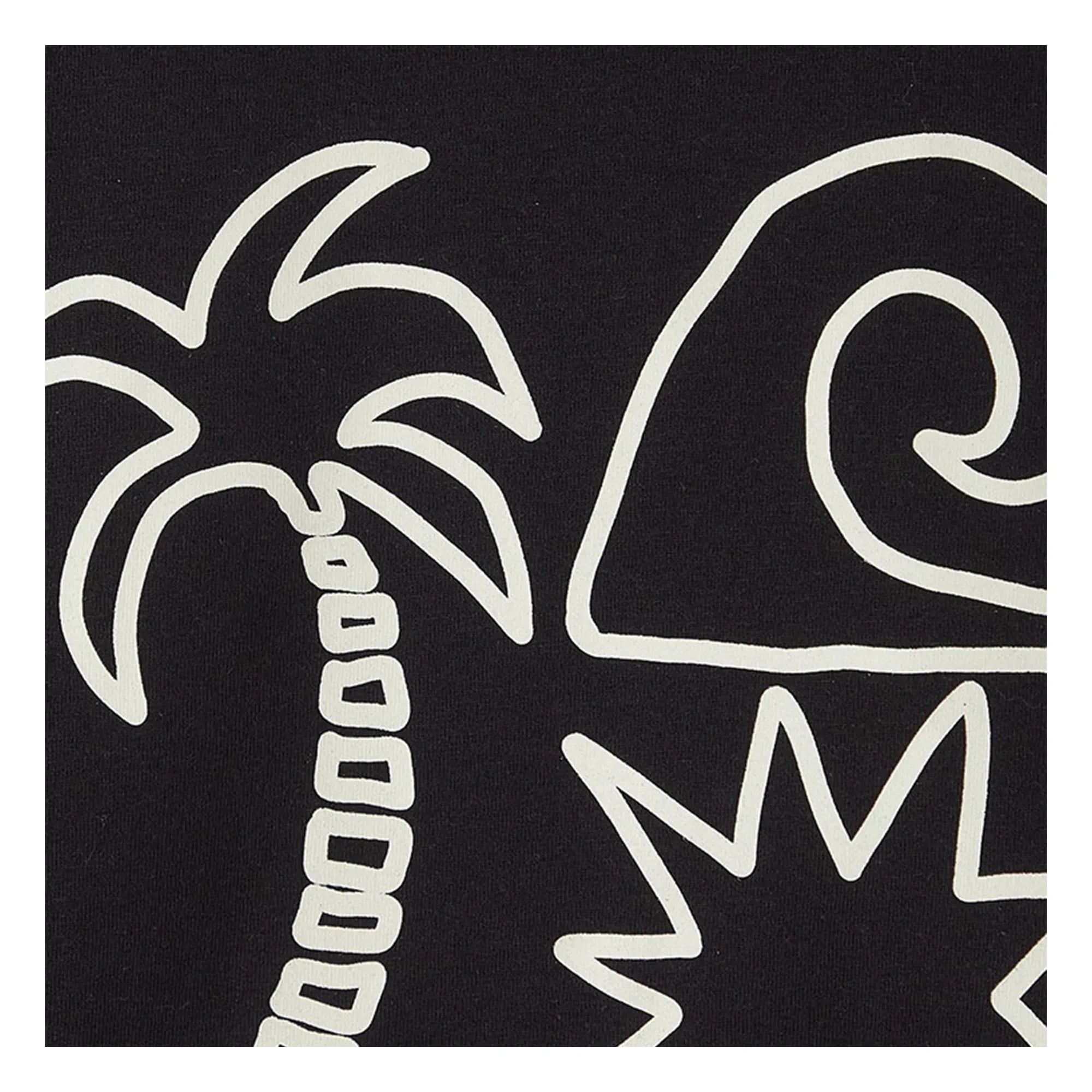 Fabula - Camiseta Palmera | Negro