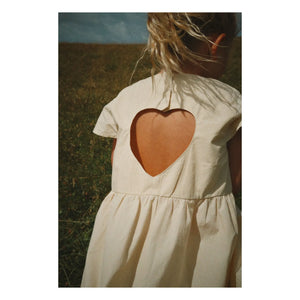 Konges Sløjd - Vestido de espalda abierta Hearly Algodón orgánico | Beige