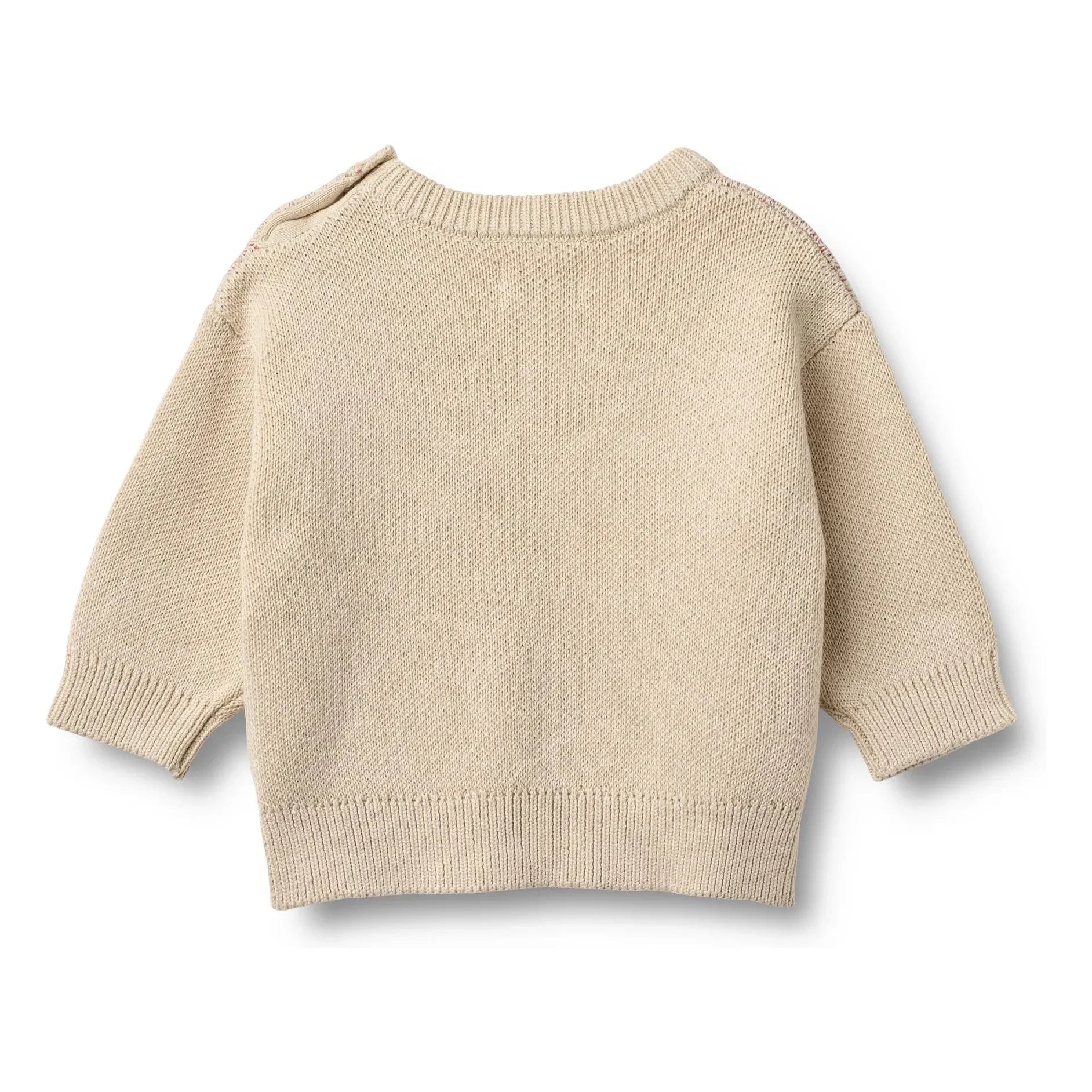 Wheat - Solveig Rainbow Jersey Jacquard de Algodón Orgánico | Crudo