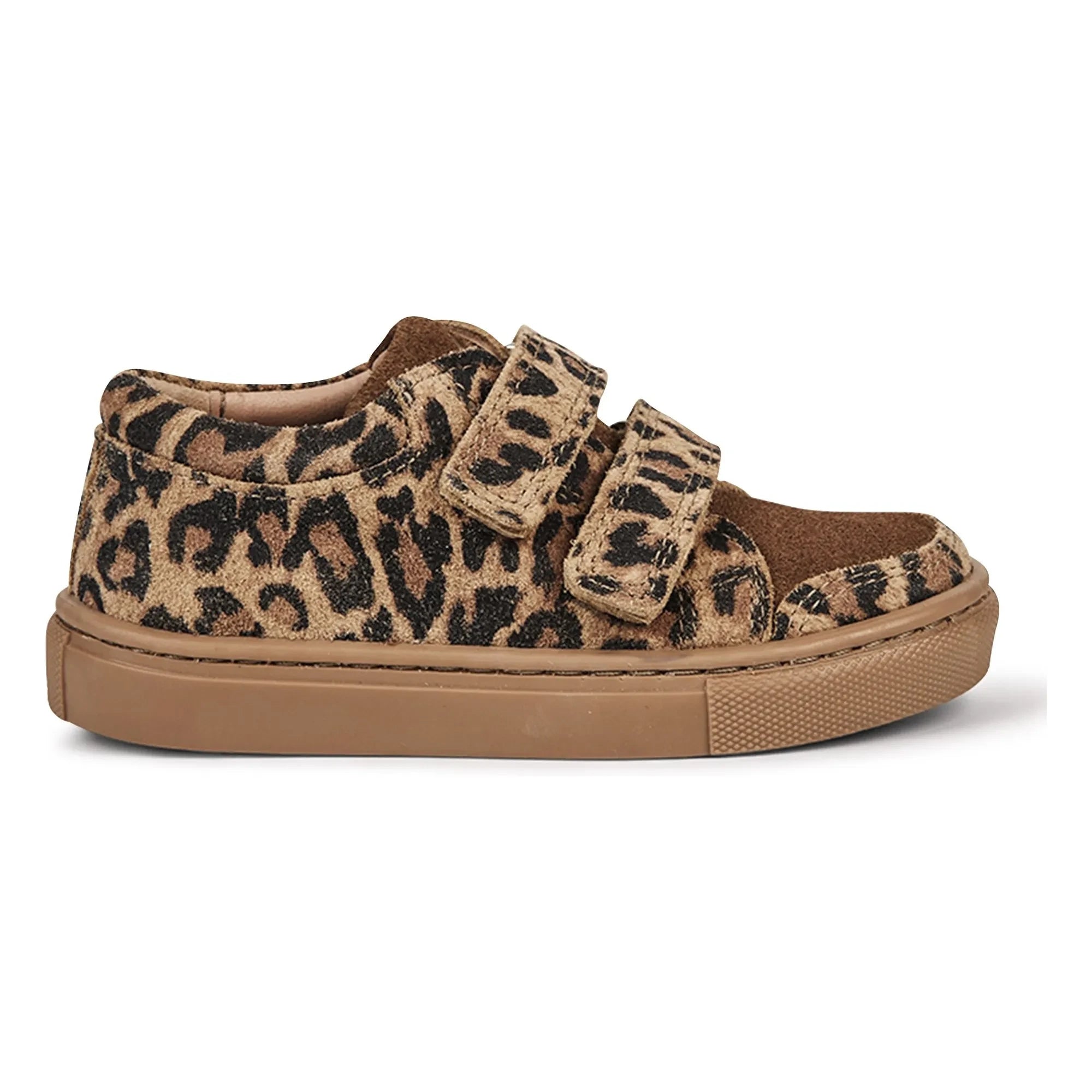 Petit Nord - Zapatillas bajas con estampado de leopardo | Marrón