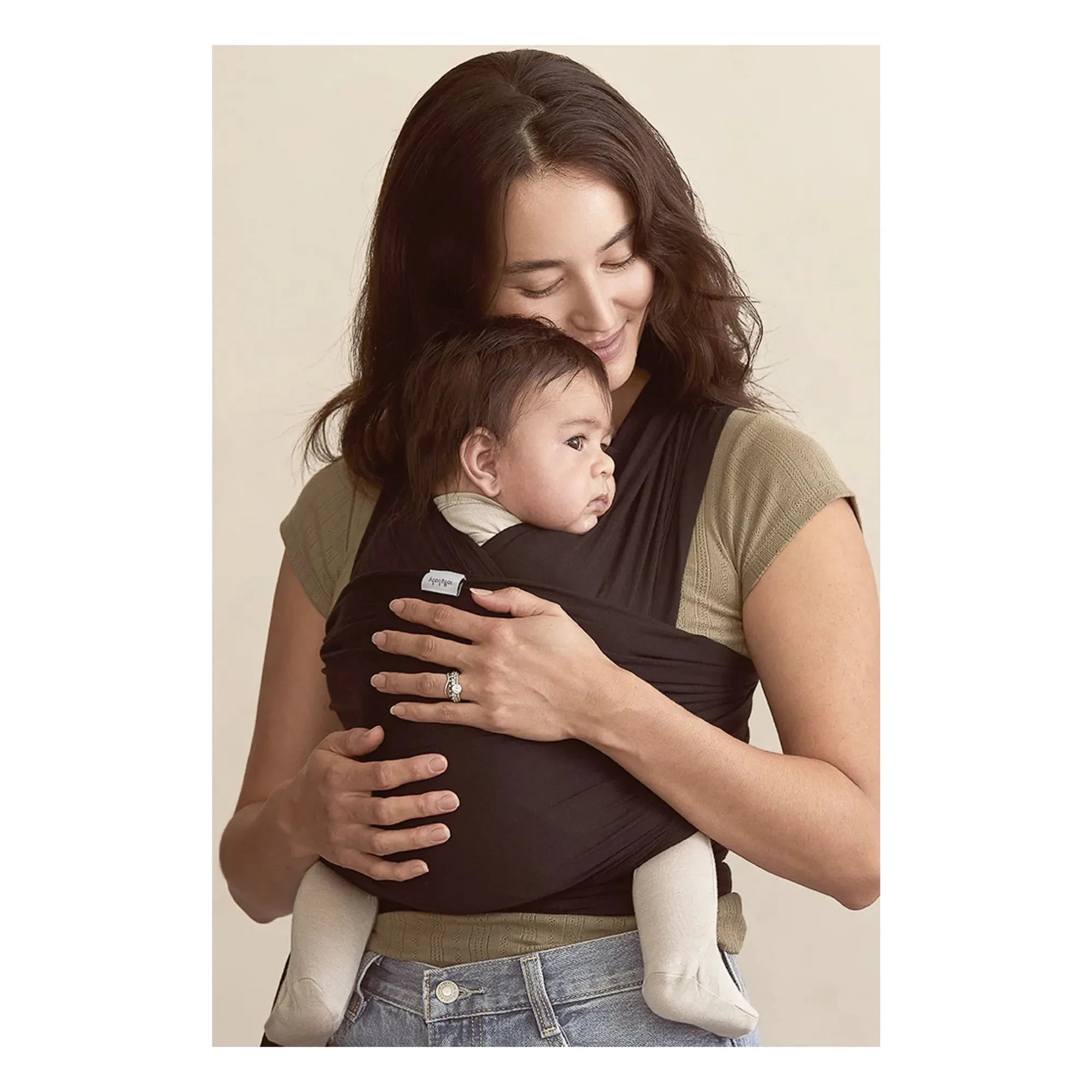 Solly Baby - Fular portabebés de modal | Negro