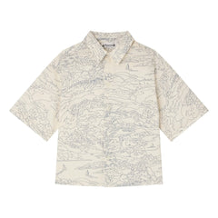 Bonpoint - Camisa de algodón orgánico Erian Paysage | Crudo