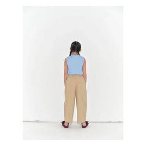 Main Story - Pantalón Varil de algodón orgánico | Beige