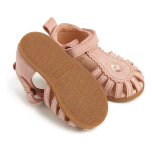 Lazare - Sandalias bordadas de ante Colette Fleur | Rosa empolvado