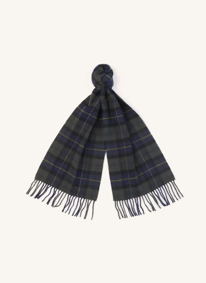 Barbour - Yün Ekose Atkı | Koyu Yeşil