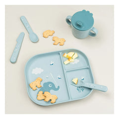 Done by deer - Plato con compartimentos Elphee | Azul claro
