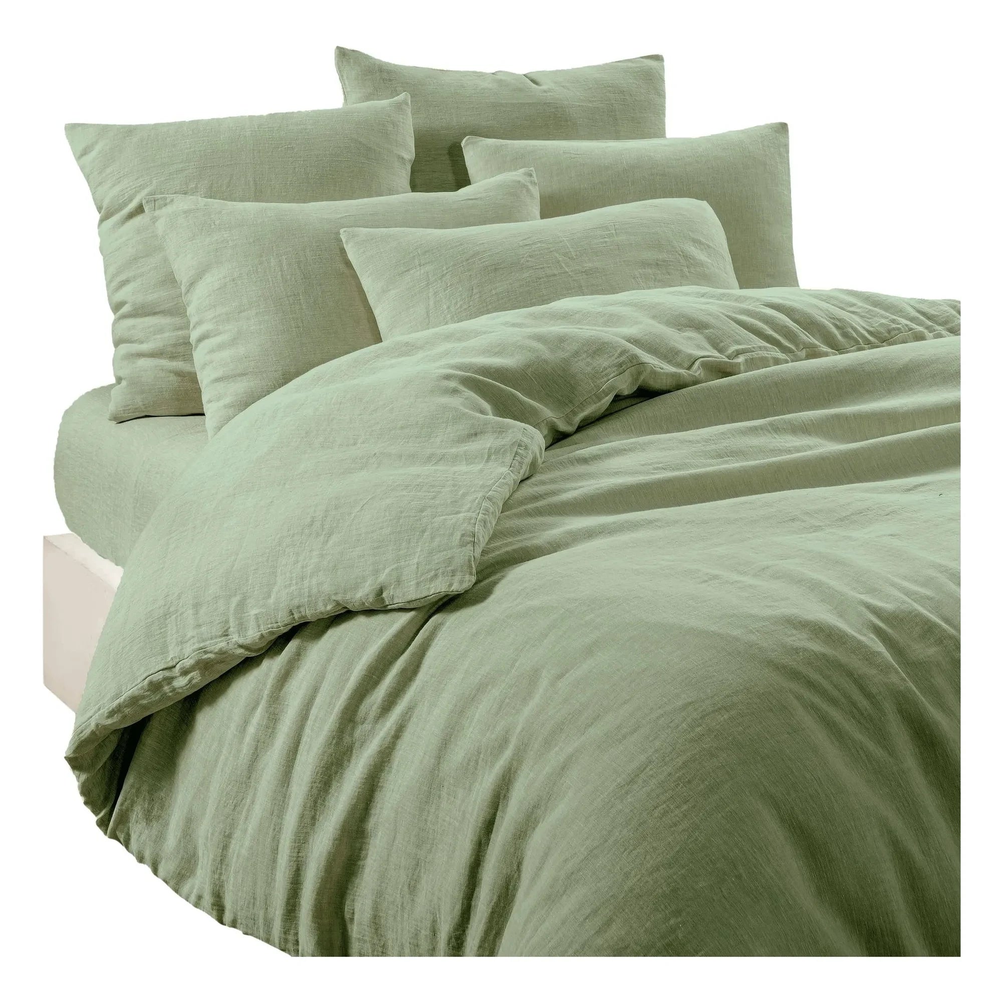 Haomy - Funda de almohada de lino Leria | Almendra