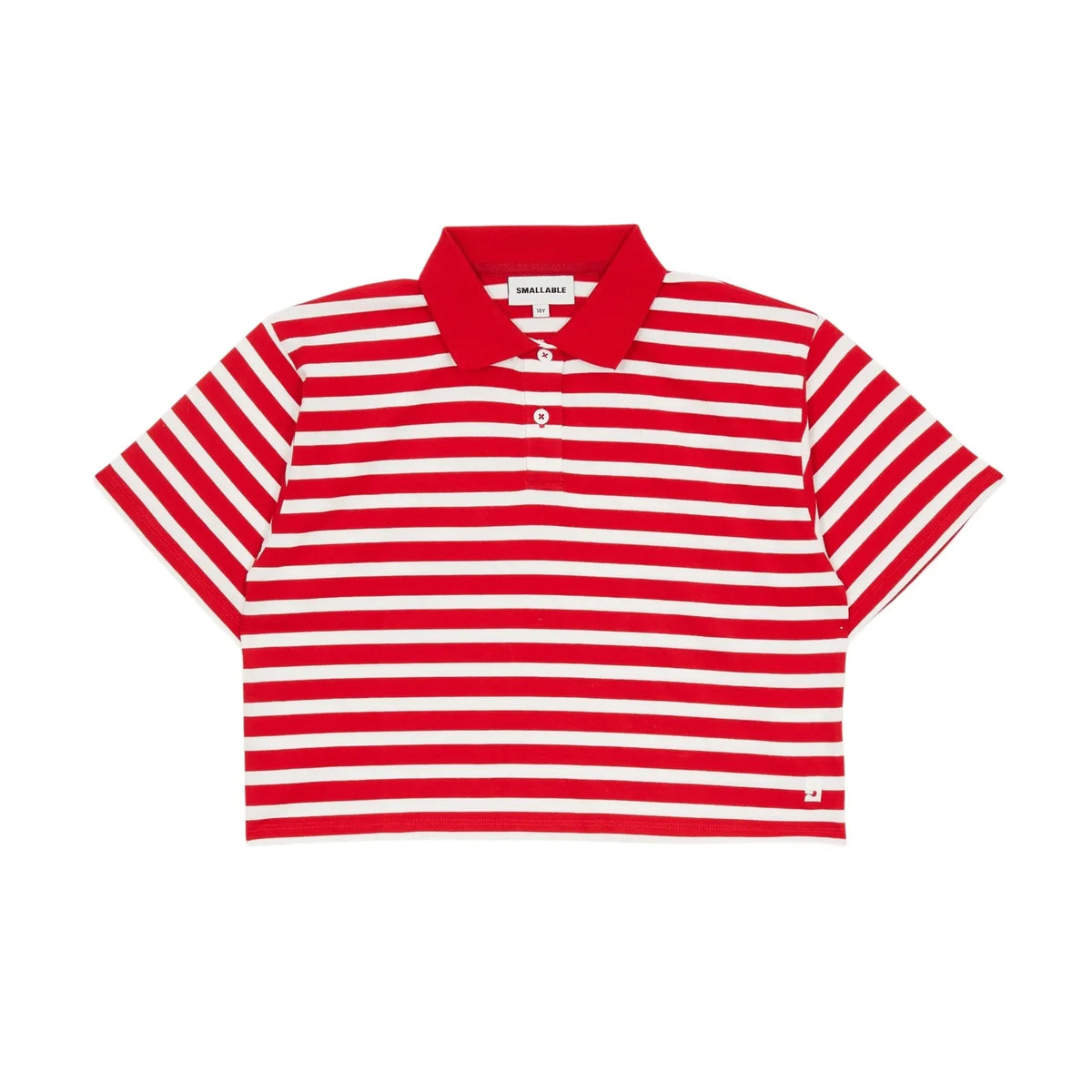 Smallable Kid - Polo varsity a rayas | Rojo oscuro