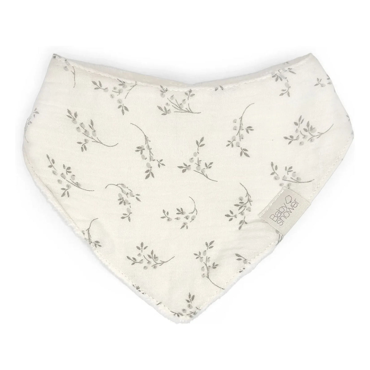Babyshower - Babero bandana Olive Bloom | Crudo