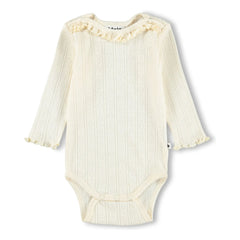 Molo - Foss Body Hearts Algodón Orgánico | Marfil