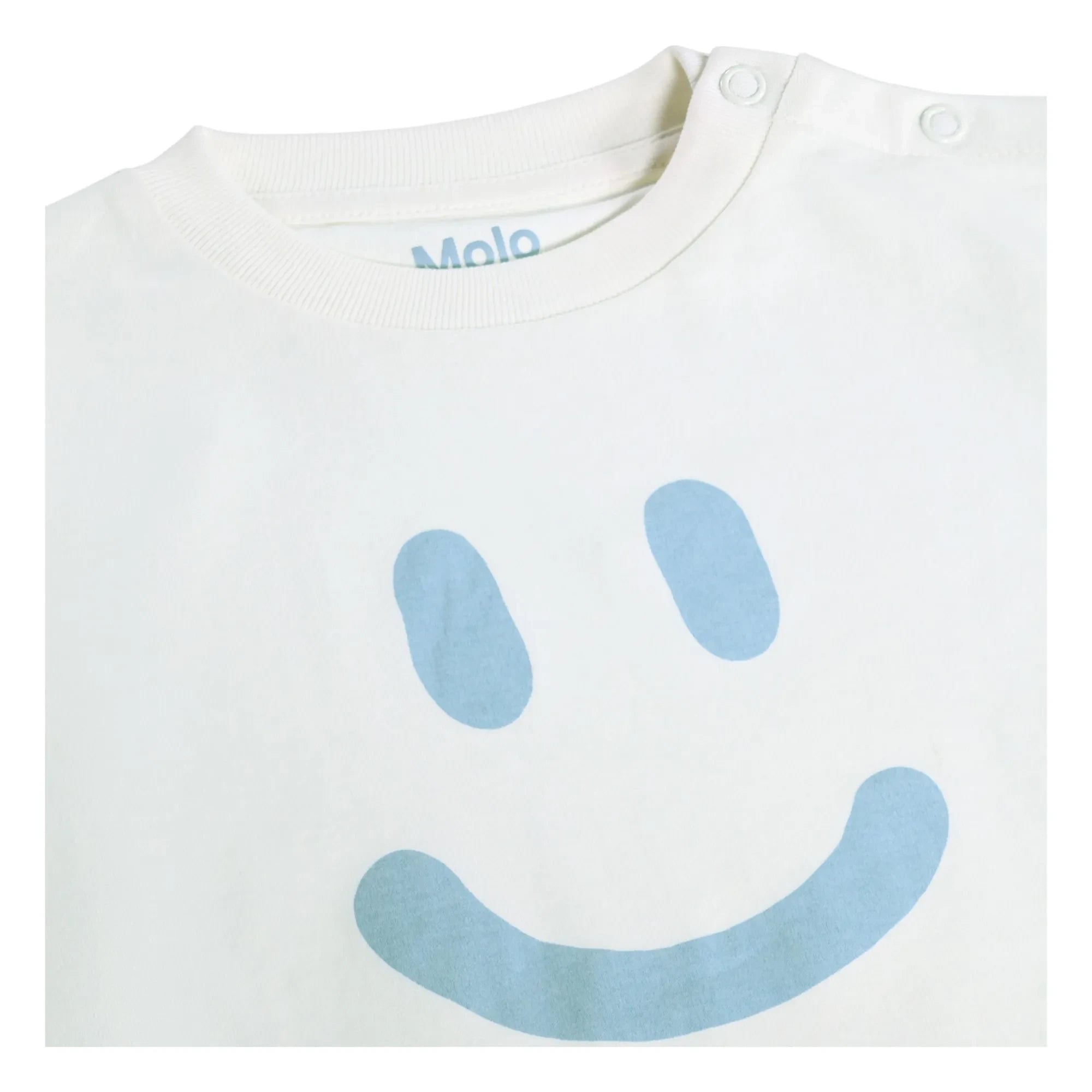 Molo - Camiseta de algodón orgánico Enzo Smile | Blanco