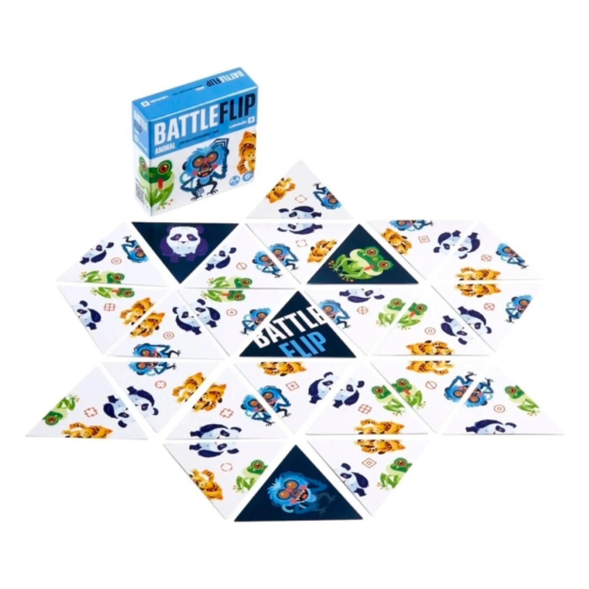 Laboludic - Juego de cartas Battle Flip Animal