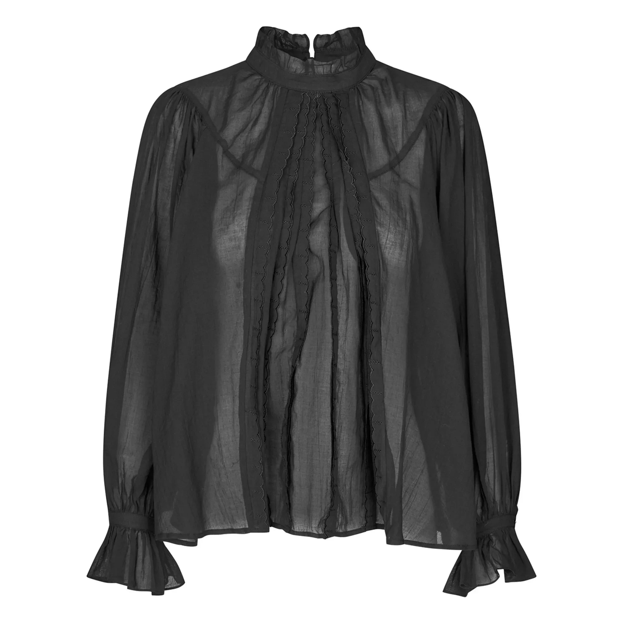 Lollys Laundry - Blusa de algodón Presley | Negro