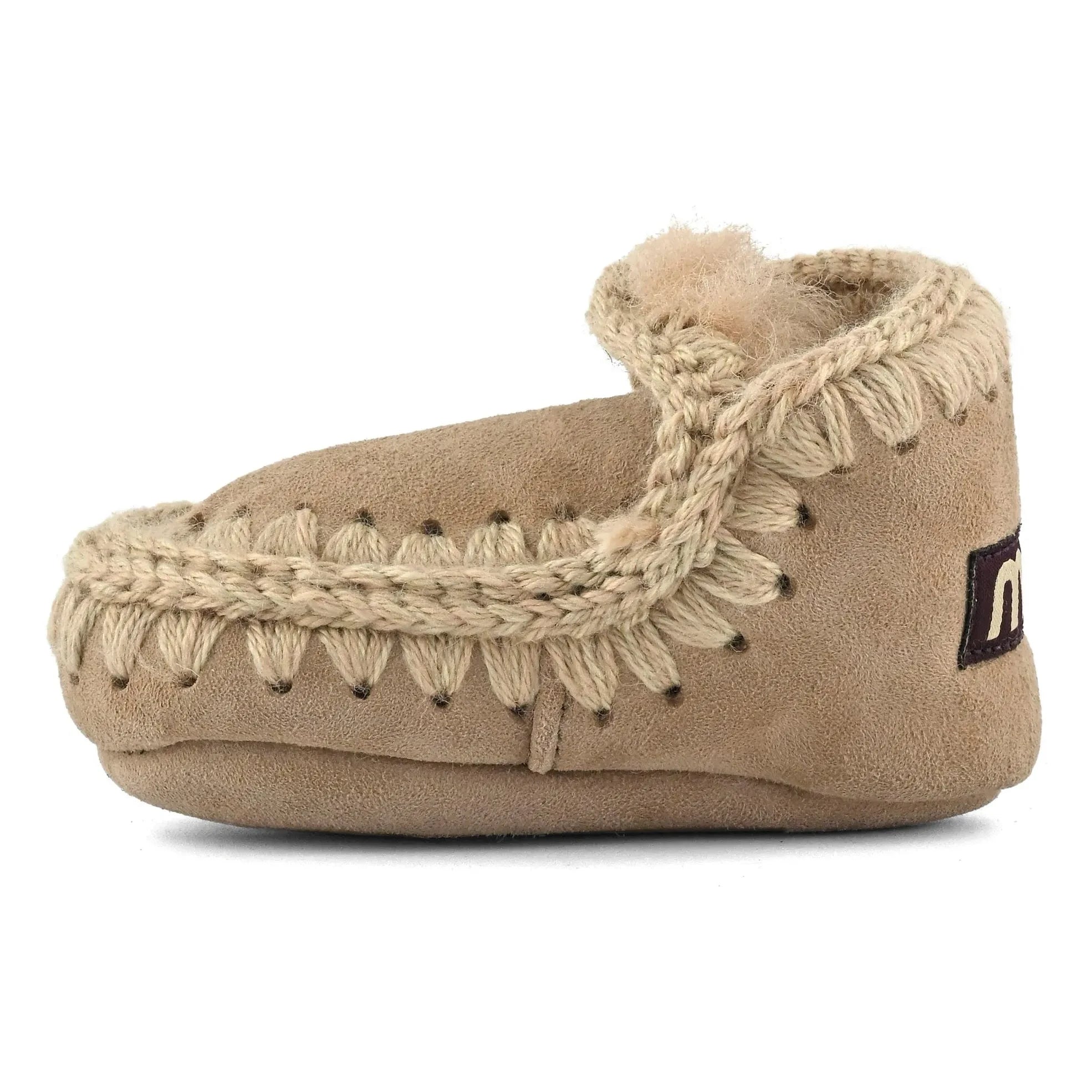 Mou - Zapatillas de estar por casa de ante estilo esquimal | Camel