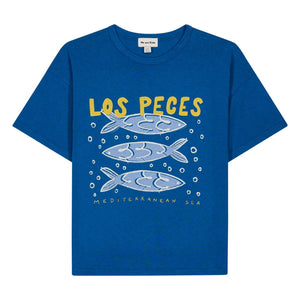 We Are Kids - Camiseta de algodón orgánico Dylan Los Peces | Azul