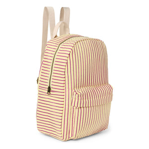 Studio Noos - Mochila de tela a rayas | Amarillo pálido