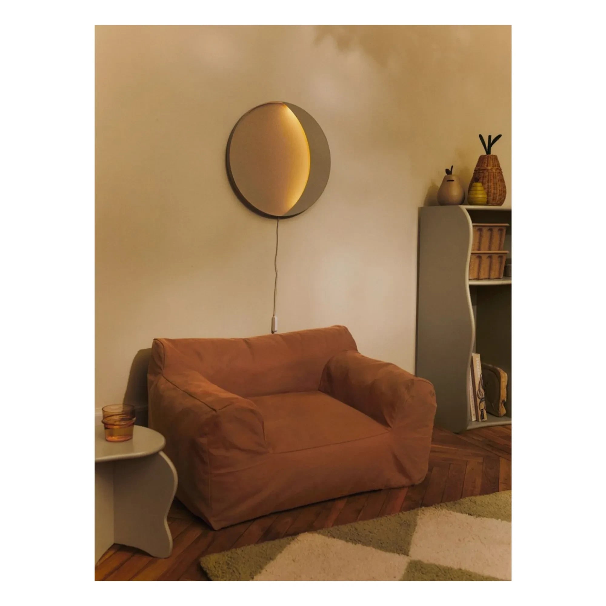 Ferm Living Kids - Puf Billow | Color mostaza