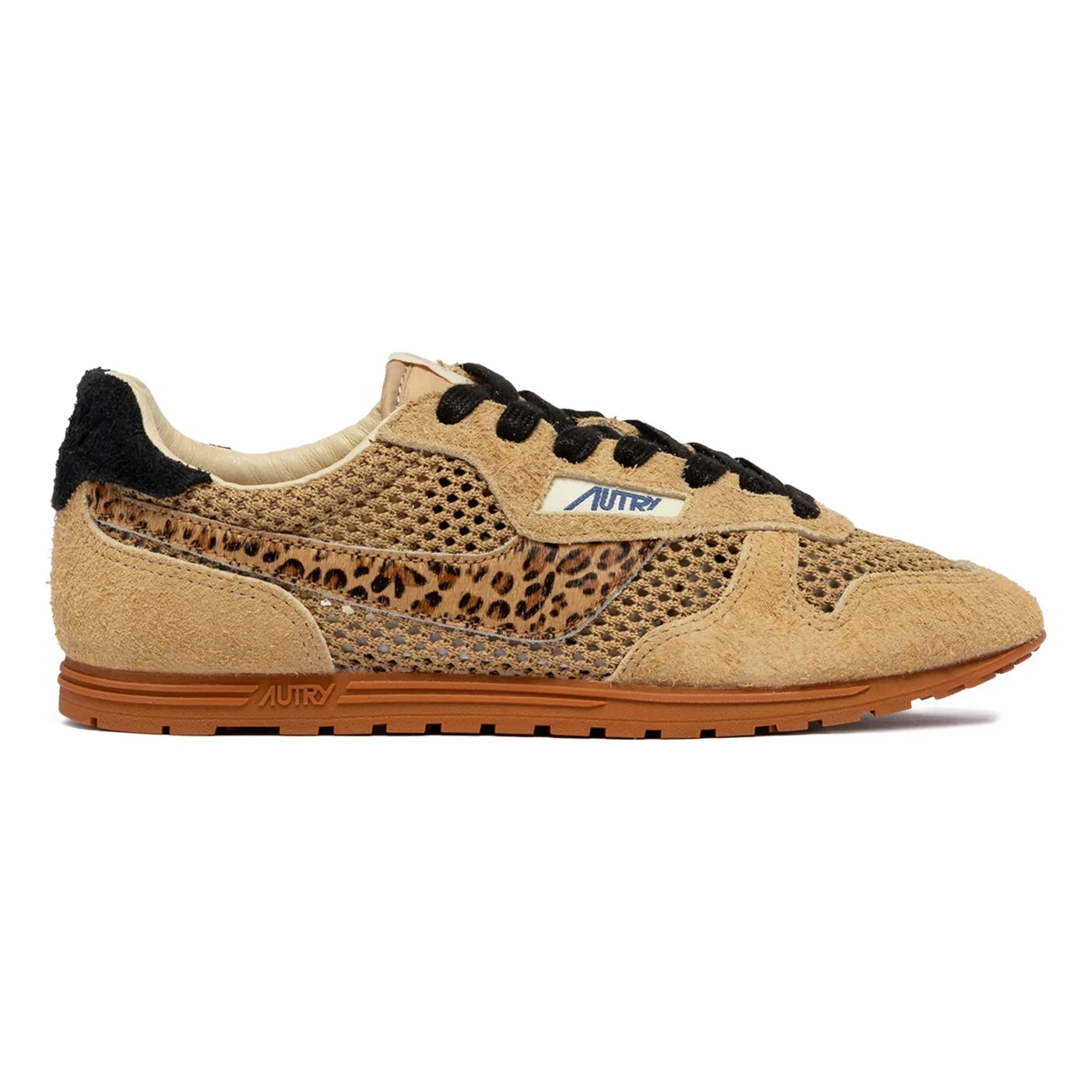 Zapatillas de ante Autry - Windspin Low Leopard | Camel