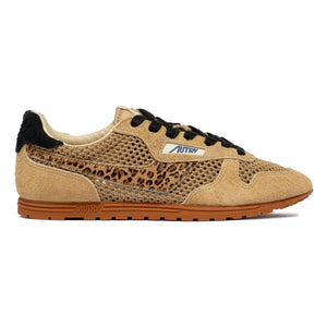 Zapatillas de ante Autry - Windspin Low Leopard | Camel
