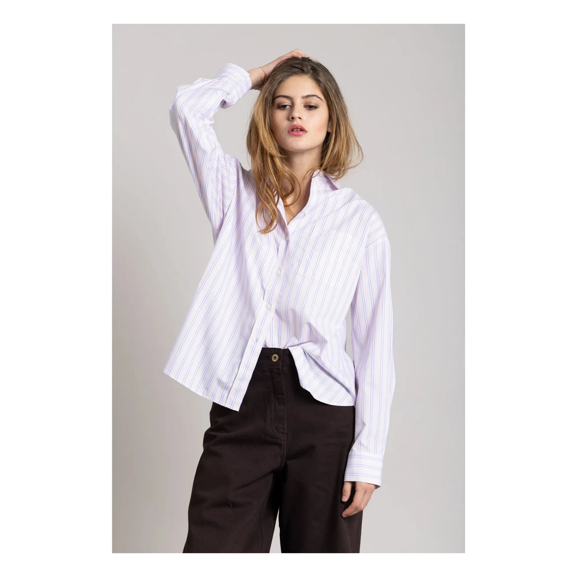 Smallable Mujer - Camisa Rayas Kanel | Lila