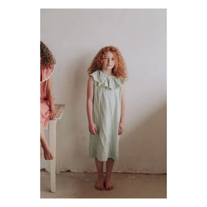 Risu Risu - Camisón de algodón orgánico Aline | Verde almendra