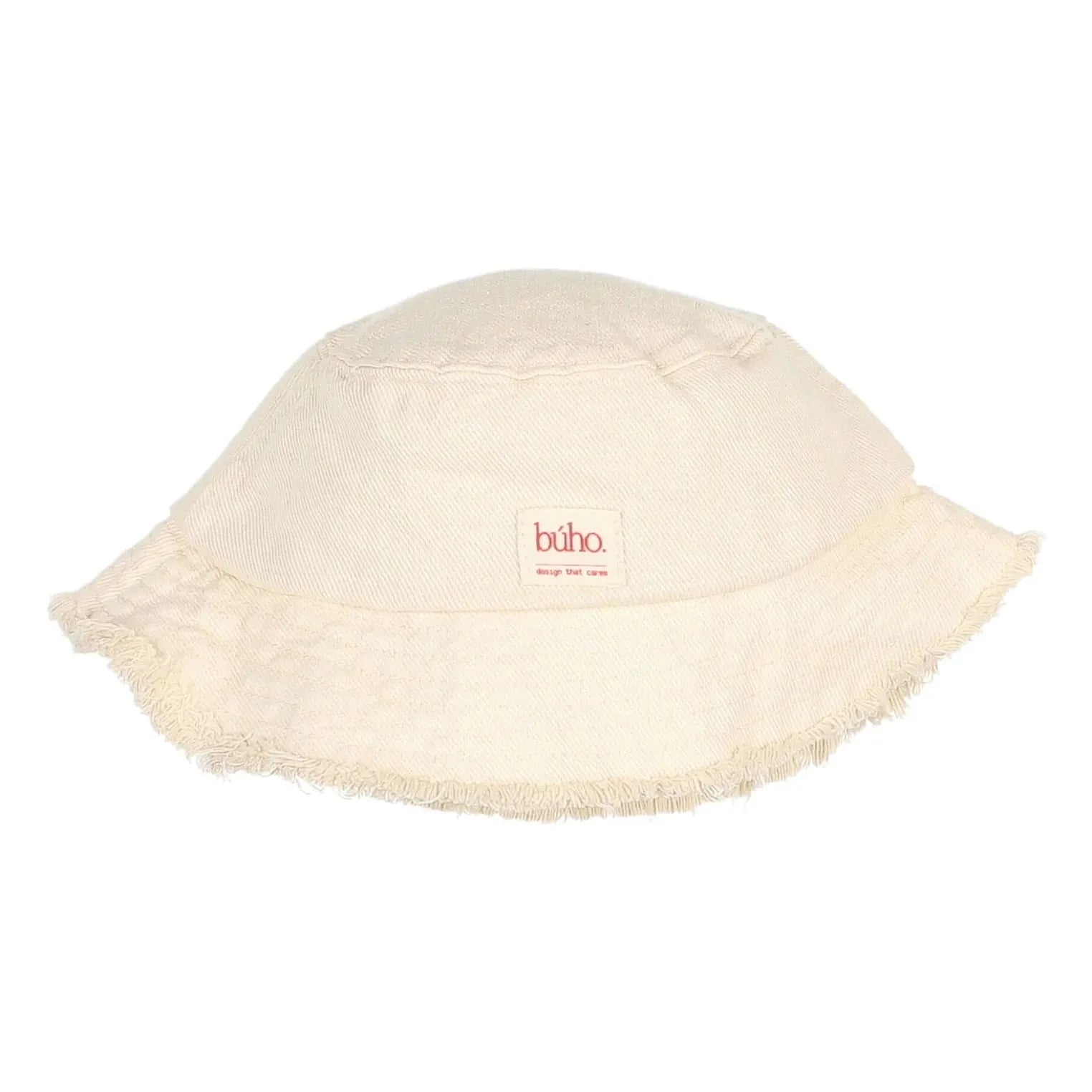 Búho - Vaqueros deshilachados de liocel Bob | Blanco roto