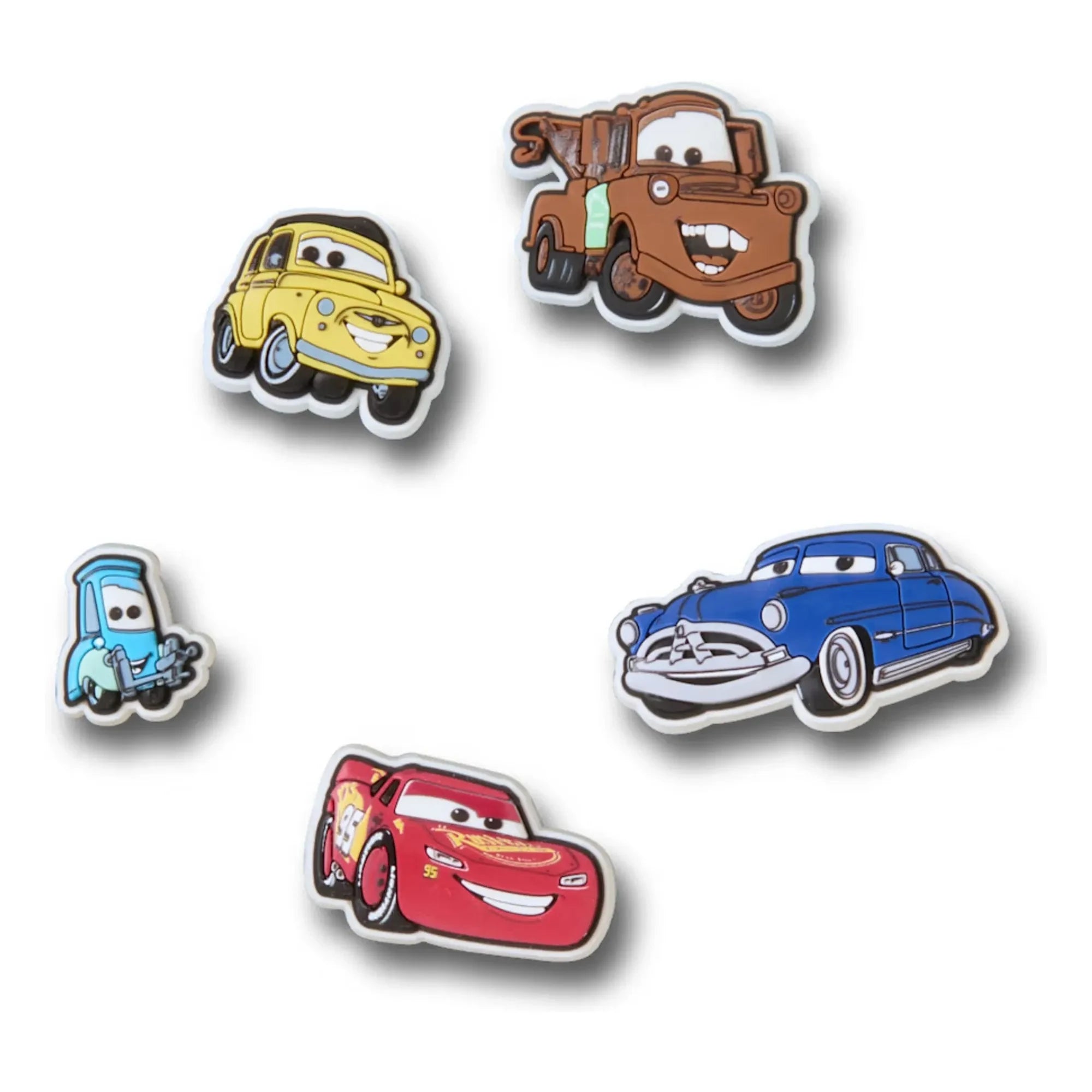 Crocs - Set de 5 Jibbitz Pixar Cars | Azul