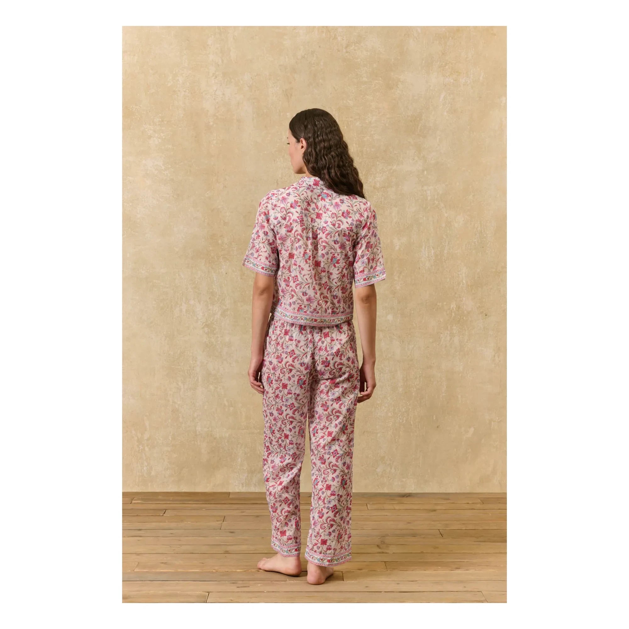 Louise Misha - Pijama Louka de algodón orgánico | Rosa
