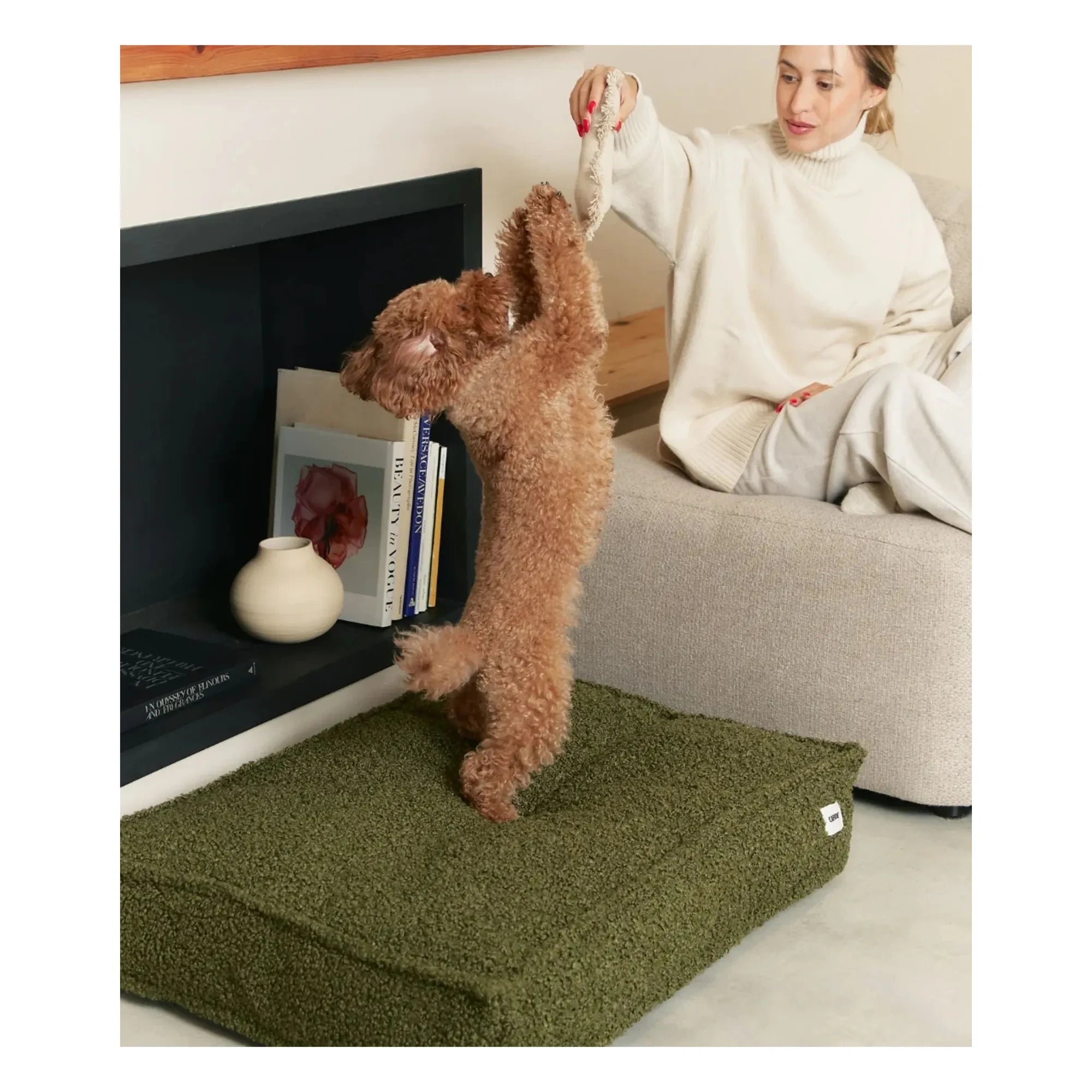 Cafide - Cama para perros Buckwheat | Verde